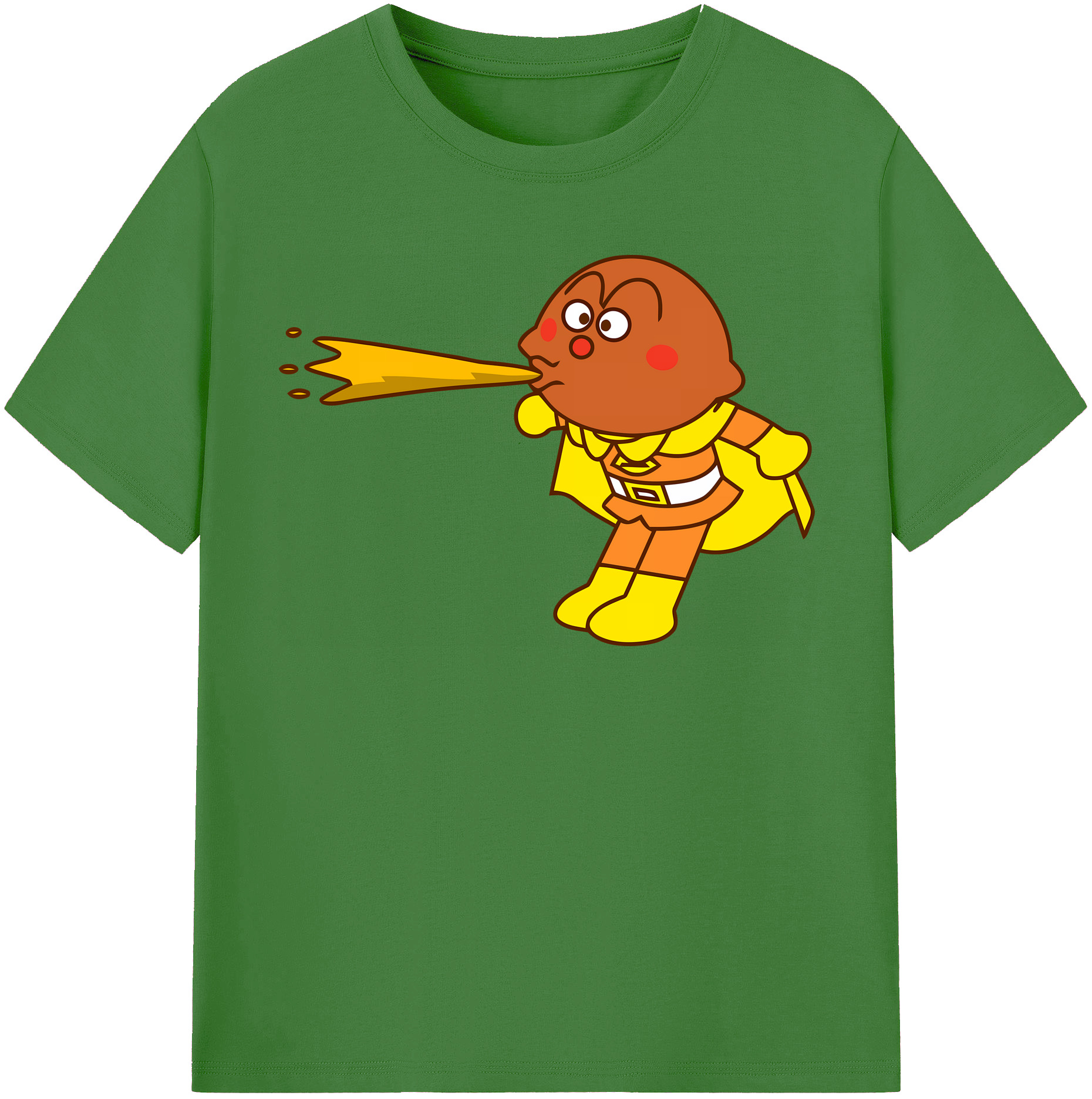 （画像用） アンパンマン Anpanman レディースカジュアルプリントTシャツ（綿100％）